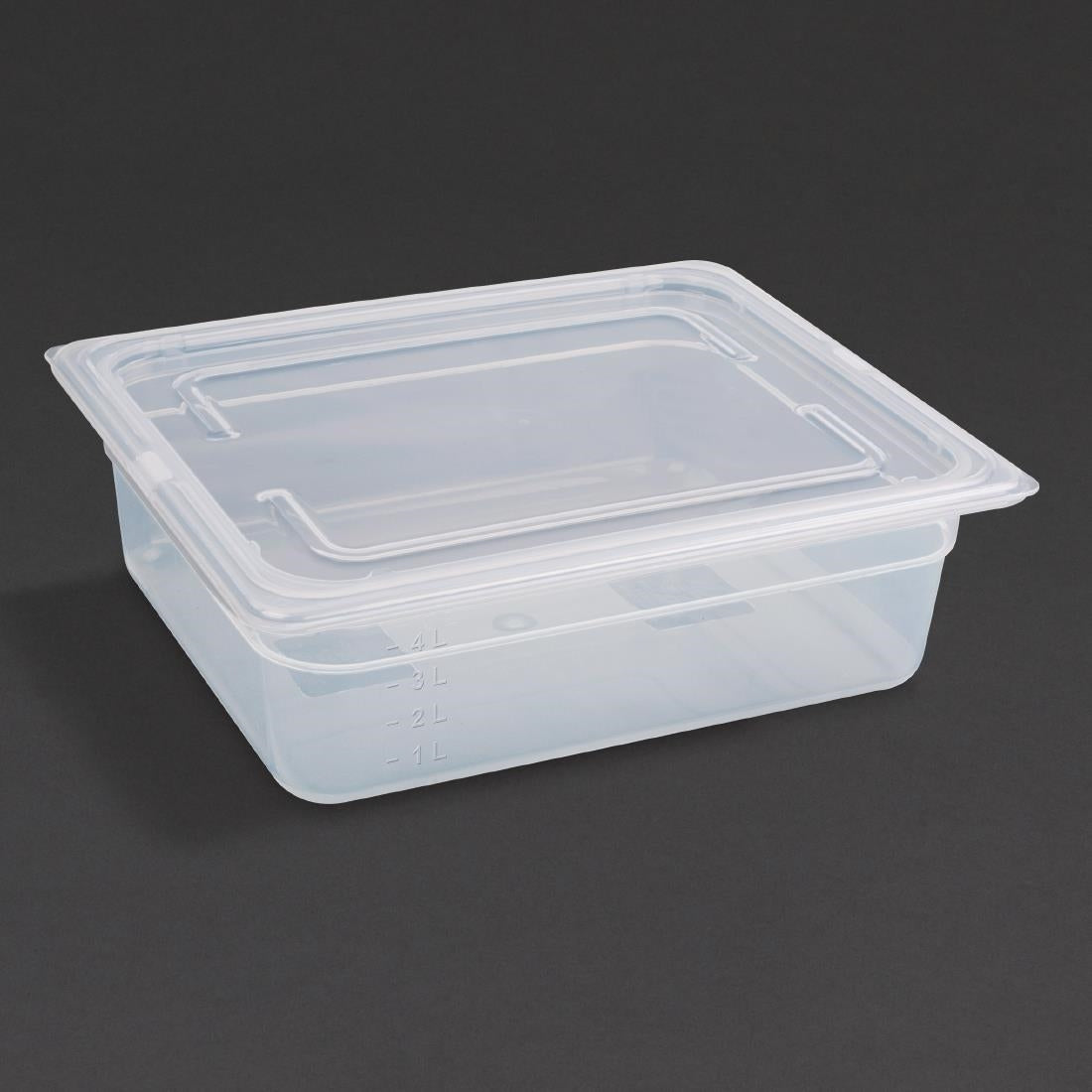 Vogue Polypropylene 1/2 Gastronorm Tray 100mm GJ515 (Pack of 4)