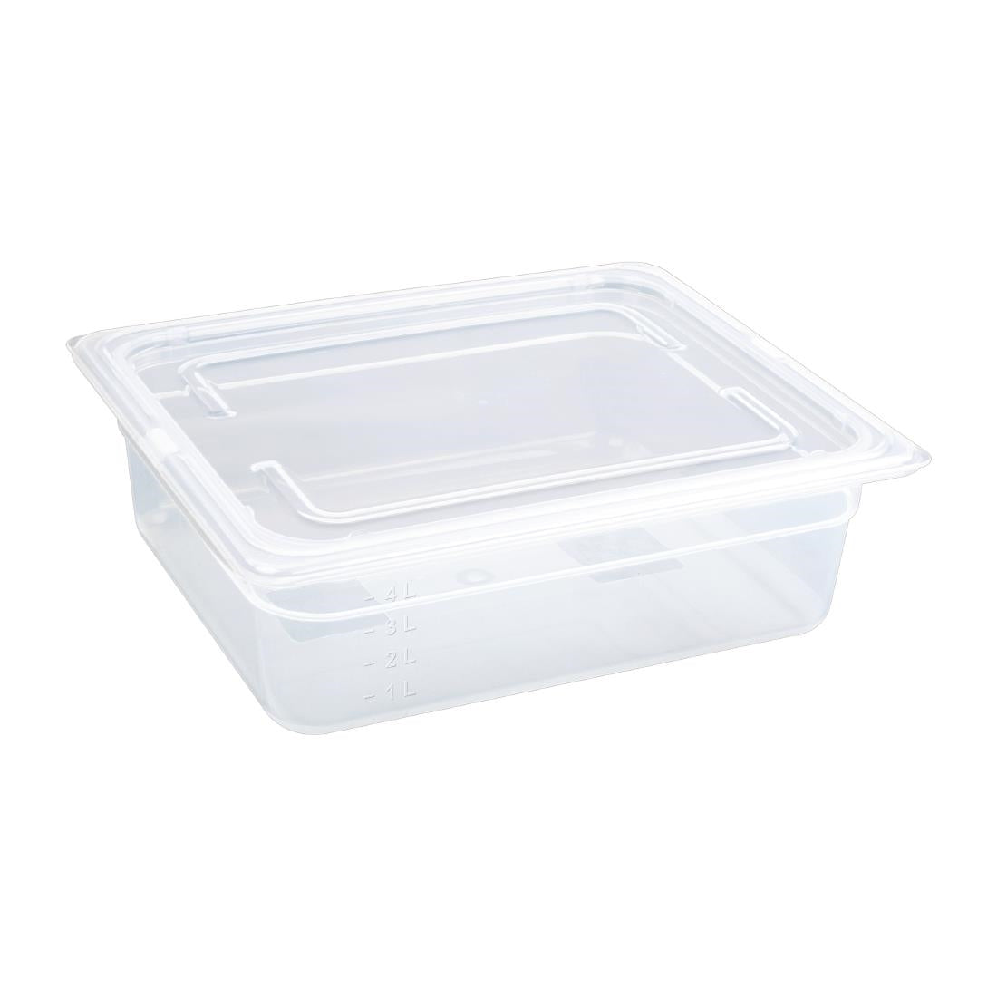 Vogue Polypropylene 1/2 Gastronorm Tray 100mm GJ515 (Pack of 4)