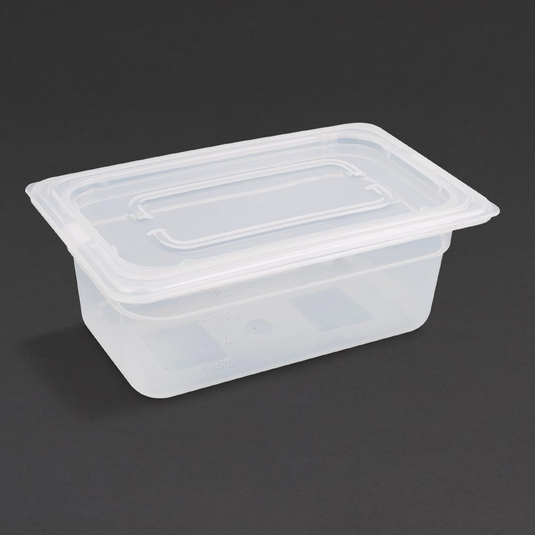 Vogue Polypropylene 1/4 Gastronorm Tray 100mm GJ523 (Pack of 4)