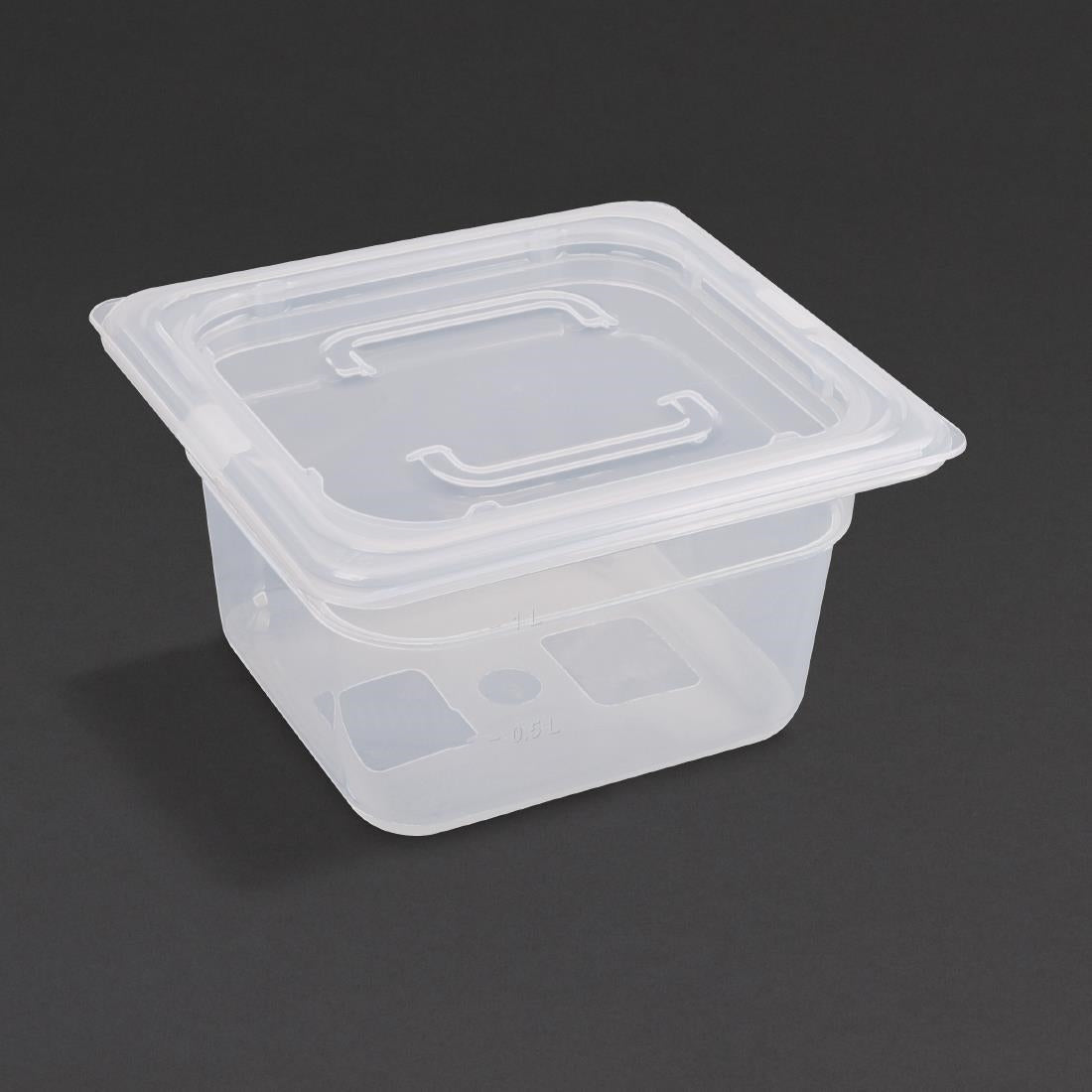 Vogue Polypropylene 1/6 Gastronorm Tray 100mm GJ526 (Pack of 4)