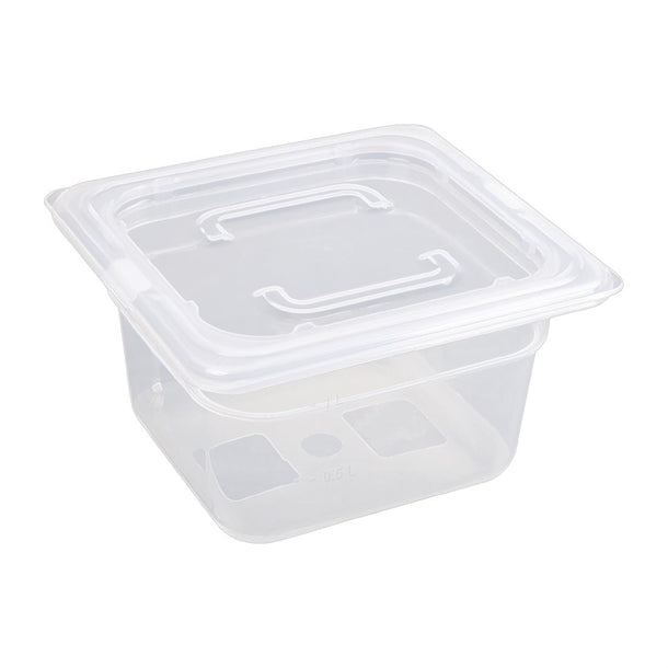 Vogue Polypropylene 1/6 Gastronorm Tray 100mm GJ526 (Pack of 4)