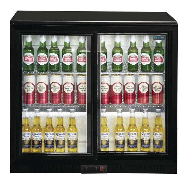 Polar G-Series Under Counter Back Bar Cooler with Sliding Doors 198Ltr GL010-A