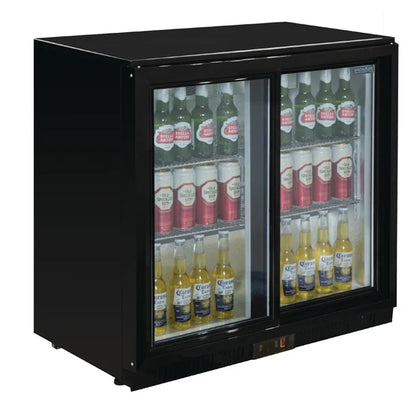 Polar G-Series Under Counter Back Bar Cooler with Sliding Doors 198Ltr GL010-A