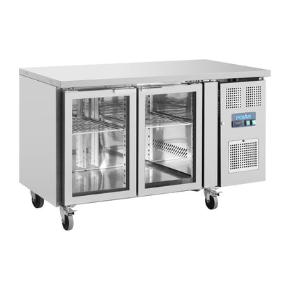 Polar U-Series Two Glass Door Counter Fridge UA023-A