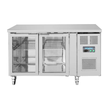 Polar U-Series Two Glass Door Counter Fridge UA023-A